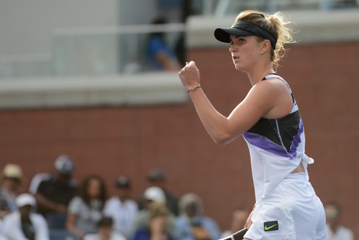 Elina Svitolina celebrating a point in 4K