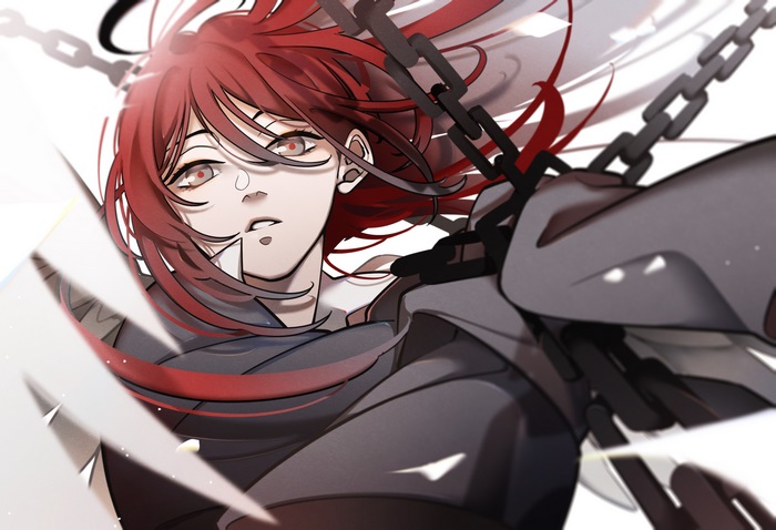 Angel Devil Chainsaw Man with Chains
