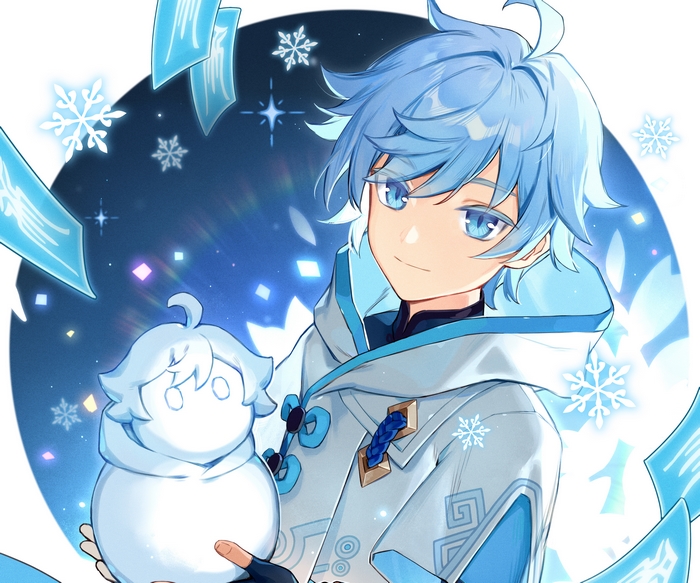 Chongyun (Genshin Impact) and his Snowman