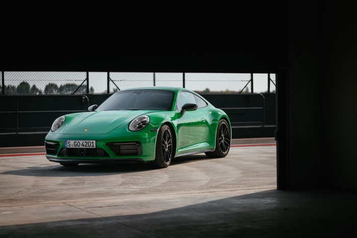 Porsche 911 Carrera GTS Green Sport Car