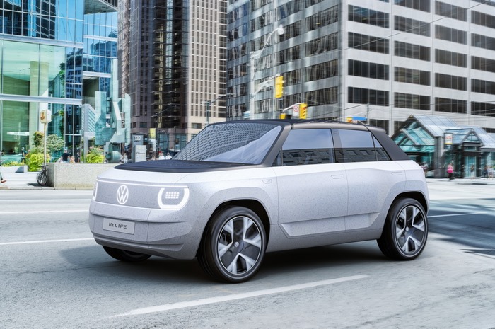 Volkswagen I.D. LIFE Electric Concept Car in City