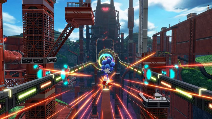 Sonic Colors: Ultimate - Sonic in a vibrant industrial level