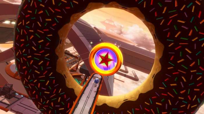 Sonic Colors Ultimate: Sonic and a Wisp in donut level