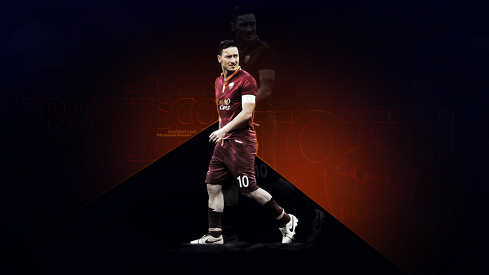 Francesco Totti A.S. Roma Football Artwork