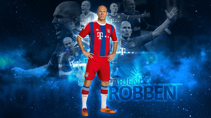 Arjen Robben FC Bayern Munich Cosmic Art