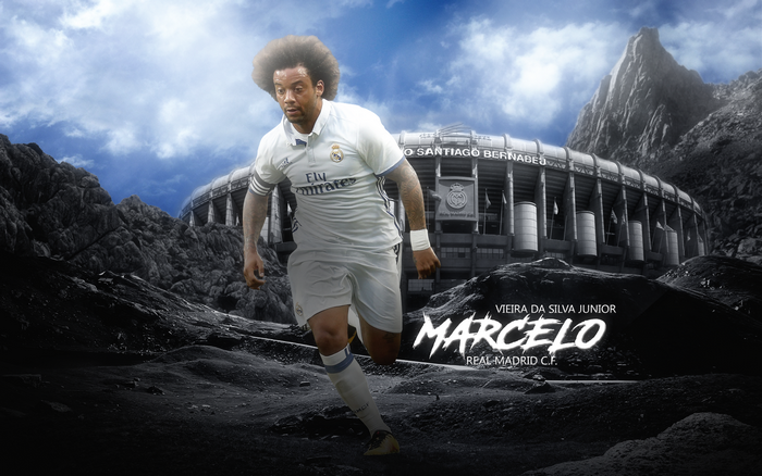 Marcelo Vieira of Real Madrid C.F. at Santiago Bernabéu