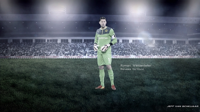 Roman Weidenfeller, Borussia Dortmund goalkeeper on field