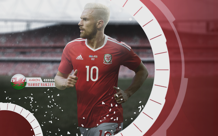 Aaron Ramsey #10 Wales National Football Team