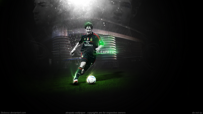 Alexandre Pato dribbling for A.C. Milan