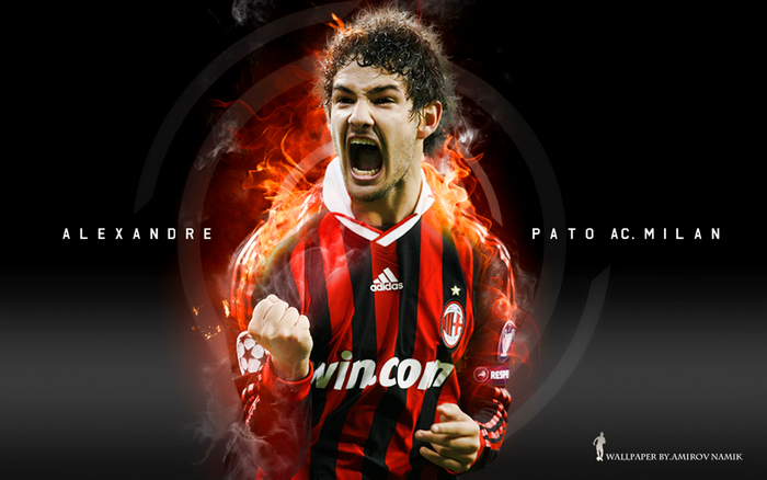 Alexandre Pato AC Milan fiery celebration