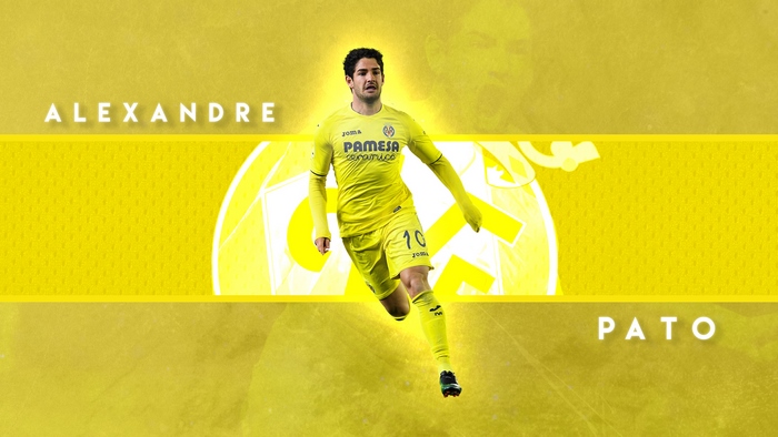 Alexandre Pato in Villarreal CF yellow kit