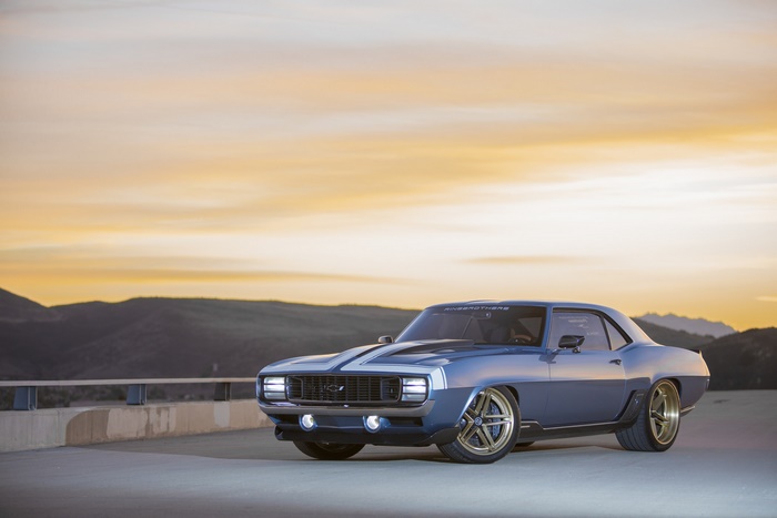 Ringbrothers 1969 Camaro Muscle Car at Sunset