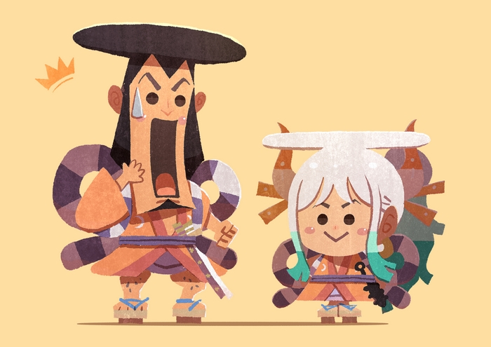 Yamato One Piece Chibi Art 4K