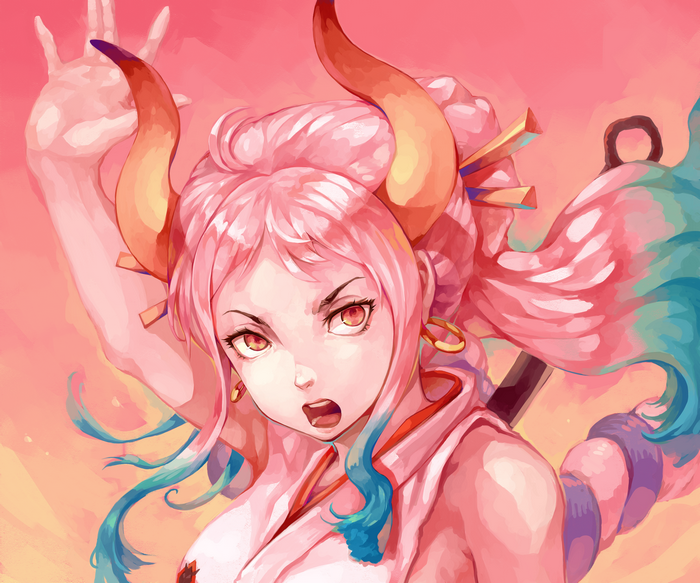 Yamato (One Piece) Fierce Vibrant Portrait