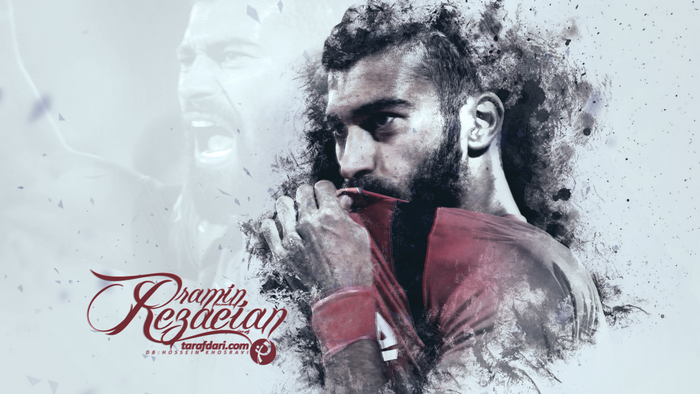 Ramin Rezaeian intense artistic portrait, Persepolis F.C.