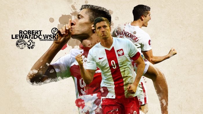 Robert Lewandowski Poland National Team Football Art