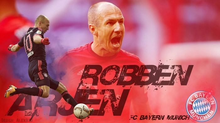 Arjen Robben FC Bayern Munich Football Poster