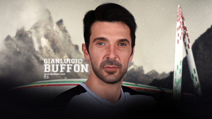 Gianluigi Buffon Italian Soccer Goalkeeper Portrait