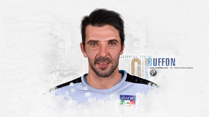 Gianluigi Buffon Digital Painting for Italy National Team