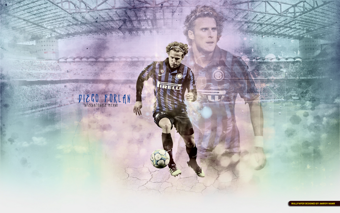 Diego Forlán Inter Milan Football Player Art