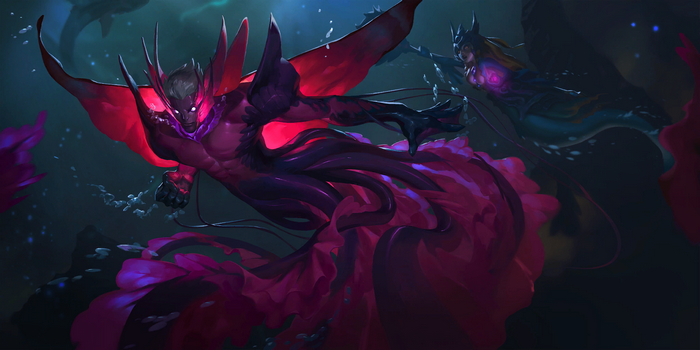 Legends of Runeterra: Dark underwater entity and Nami