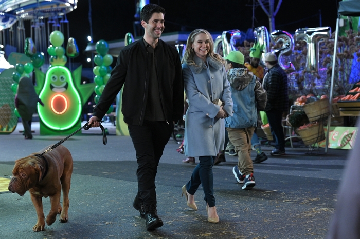 Turner and Hooch: Josh Peck and Becca Tobin with dog