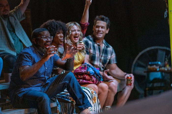 Lil Rel Howery, John Cena & Vacation Friends cast reacting