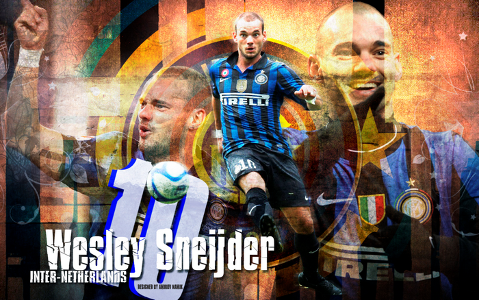 Wesley Sneijder Inter Milan Football Art