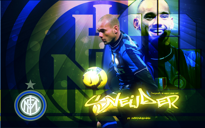 Wesley Sneijder Inter Milan Football Design