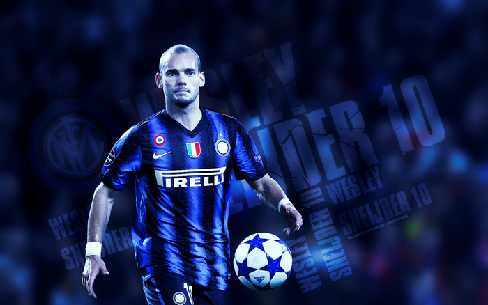 Wesley Sneijder Inter Milan Footballer Number 10