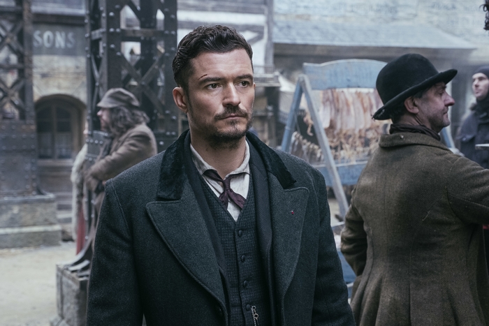 Orlando Bloom as Rycroft Philostrate in Carnival Row