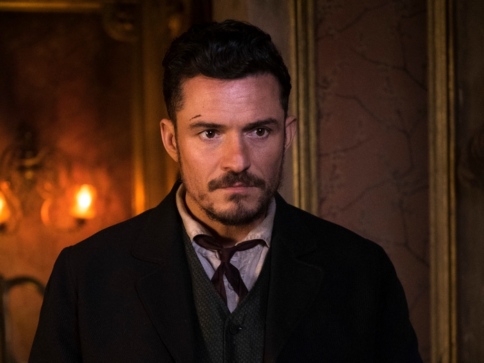 Orlando Bloom as Rycroft Philostrate in Carnival Row