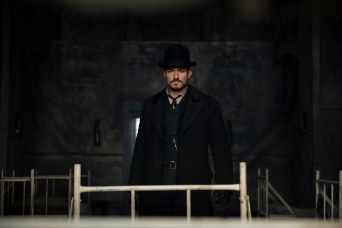 Orlando Bloom as Rycroft Philostrate in Carnival Row