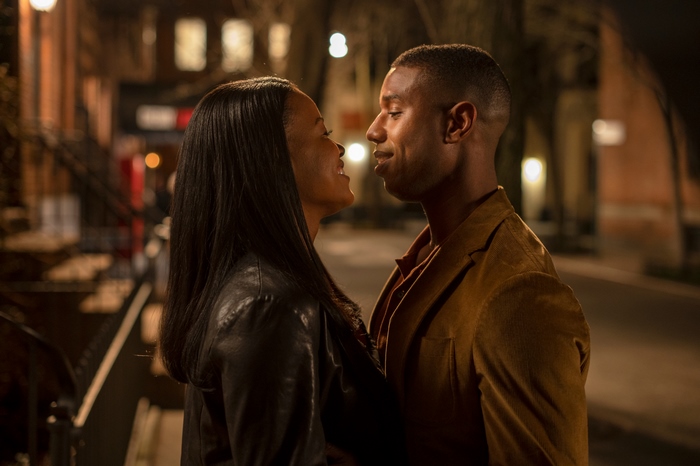 Michael B. Jordan and Chanté Adams in A Journal For Jordan