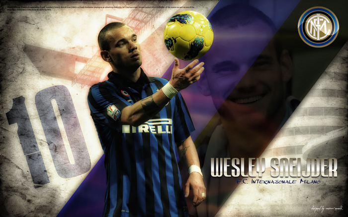 Wesley Sneijder Inter Milan Juggling Football Number 10