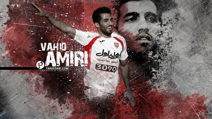 Vahid Amiri Persepolis F.C. grunge splatter art