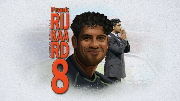 Frank Rijkaard #8 Dutch Soccer Legend Art