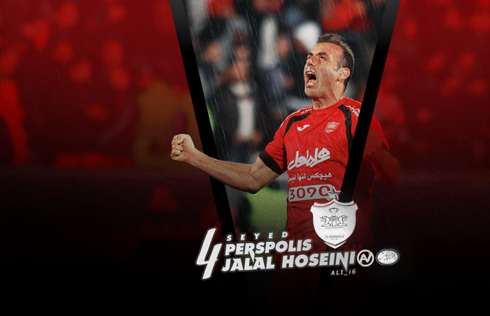 Seyyed Jalal Hosseini, Persepolis F.C. number 4, celebrating