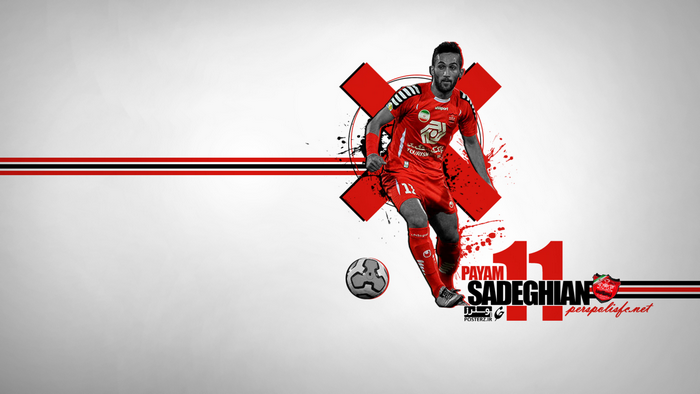 Payam Sadeghian Persepolis F.C. Number 11 Football Graphic