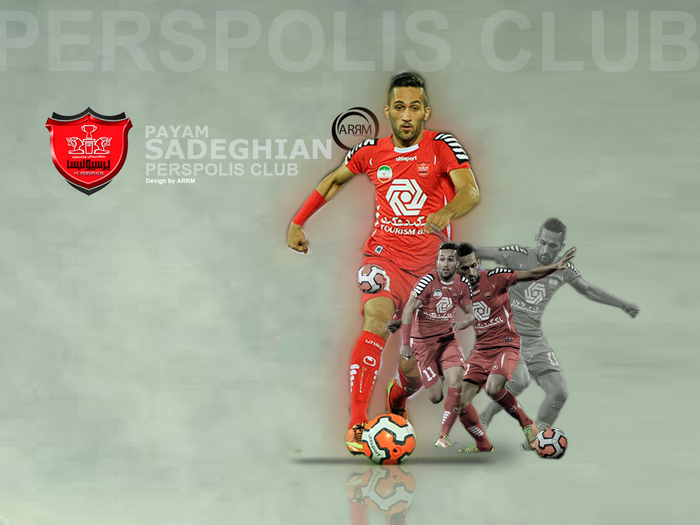 Payam Sadeghian Persepolis Club Football Action