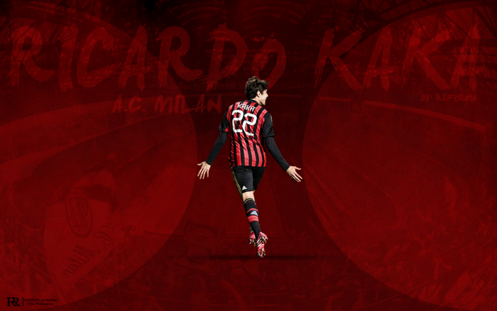 Ricardo Kaká in A.C. Milan Jersey