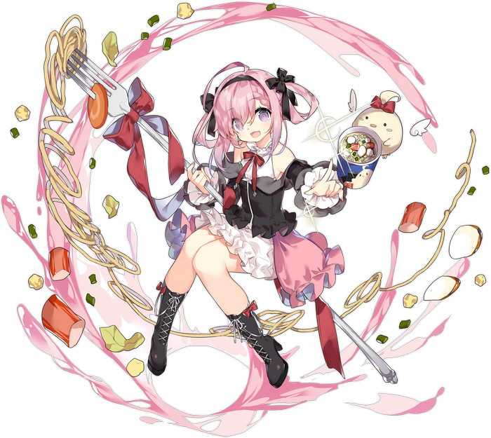 Saratoga (Azur Lane) enjoying a noodle feast