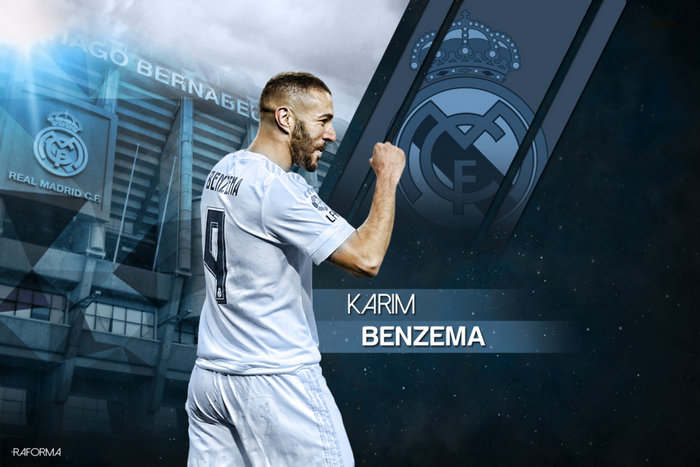 Karim Benzema Real Madrid celebration at Bernabéu