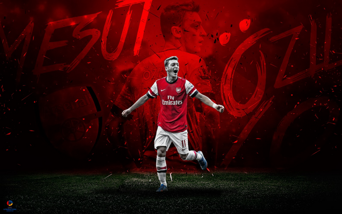 Mesut Özil Arsenal F.C. red celebration