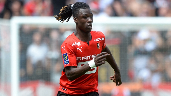 Eduardo Camavinga in action for Stade Rennais
