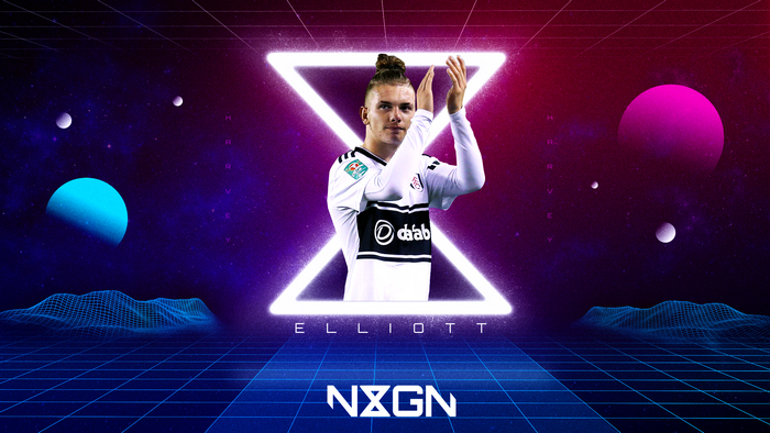 Harvey Elliott Fulham F.C. Synthwave Space Art