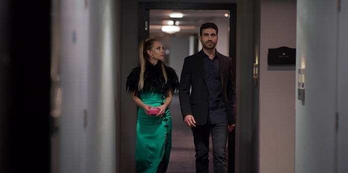 Brett Goldstein and Juno Temple in Ted Lasso