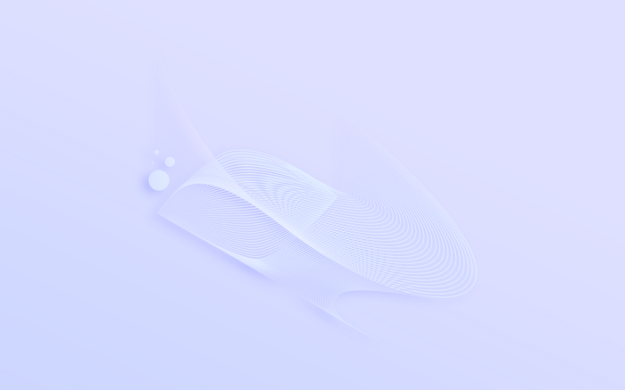 Abstract Flowing Lines and Spheres on Lavender