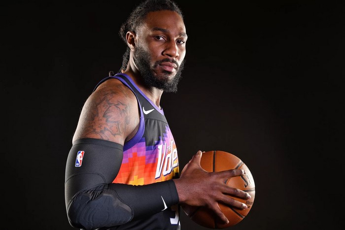 Jae Crowder in Phoenix Suns 'The Valley' jersey