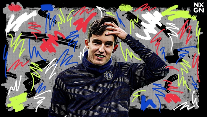 Tino Livramento, Chelsea F.C. soccer player, vibrant abstract art